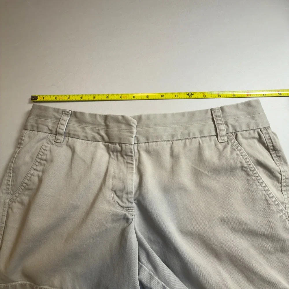 J.Crew Broken-In Chino‎ Shorts Womens 8 Khaki Cotton Mid Rise Casual 4.5